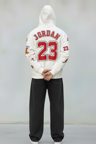 FELPA CON CAPPUCCIO JORDAN 23   - B.U. - ART. W25 / H 55