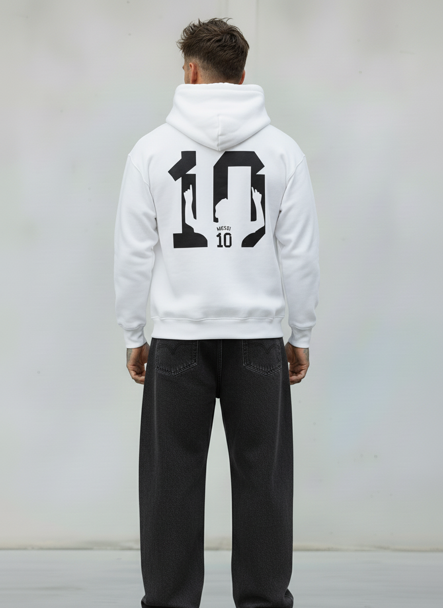 FELPA CON CAPPUCCIO - E. - ART. MESSI