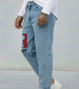 JEANS - HAMEN - DIPINTO A MANO -  ART. SNOOPY 10