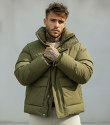 GIUBBINO PUFFER - NEW JOB BRAND - ART. 22419 - COL. VERDE