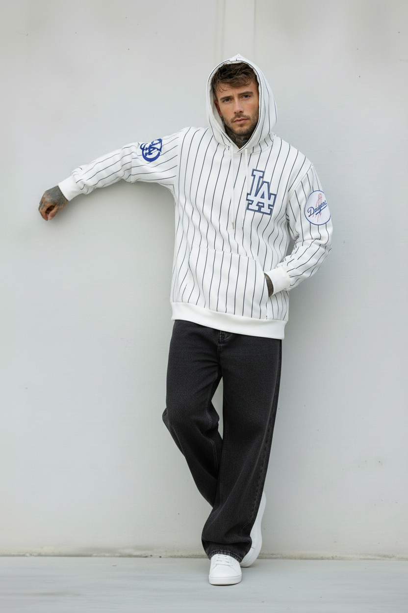 FELPA CON CAPPUCCIO LA DODGERS - B.U. - ART. W25 / H - 29