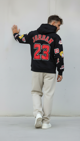 FELPA CON CAPPUCCIO JORDAN 23   - B.U. - ART. W25 / H 55