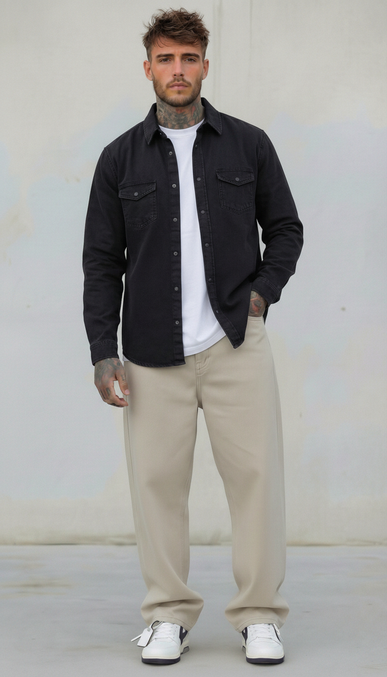 CAMICIA DI JEANS UOMO - ONLY&SONS - REGULAR FIT DENIM PIU'COLORI - ART. 22023247