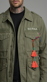 GIUBBINO SAHARIANA DESTROY VERDE UOMO BERNA - ART. 261254-6