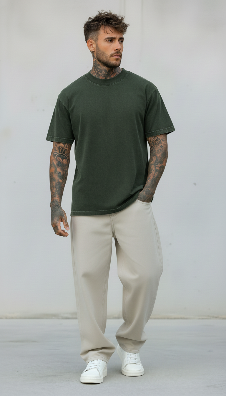 T-SHIRT OVERSIZE CON ROTTURE - HAMEN - ART. LLP 0068