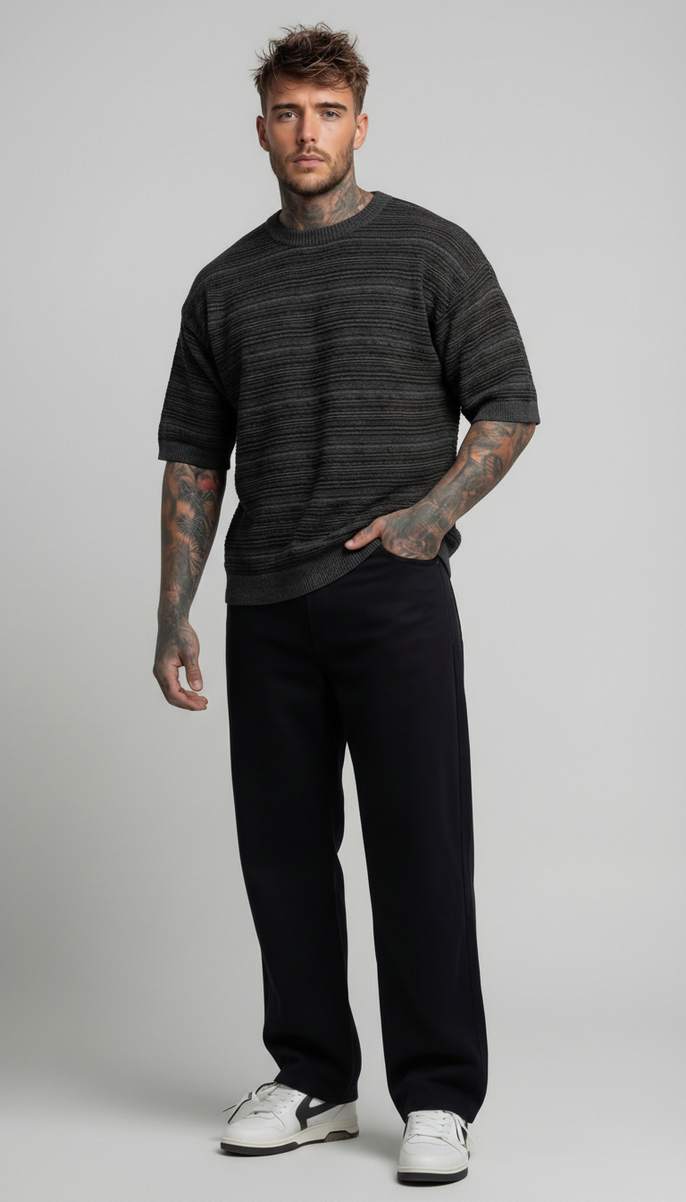 T-SHIRT UOMO IN MAGLIA DEVORE'  - BERNA - ART. 261013  PIU' COLORI