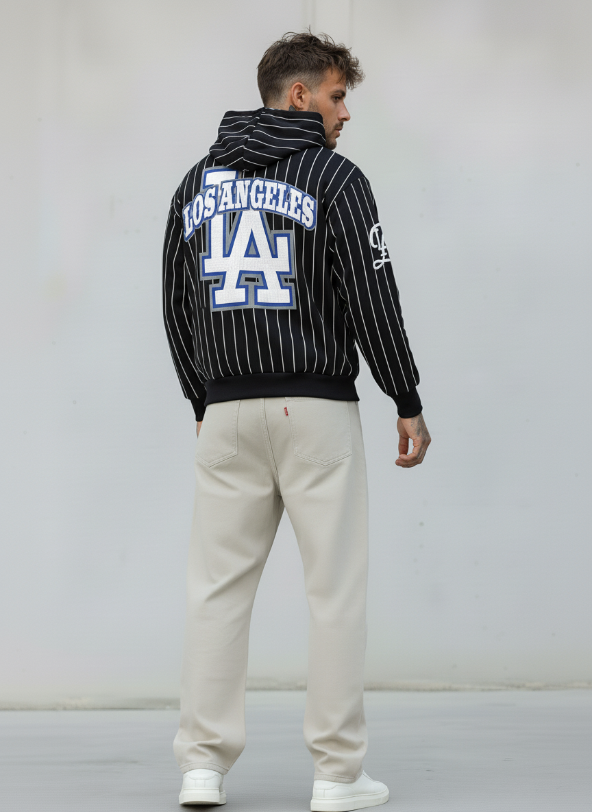 FELPA CON CAPPUCCIO LA DODGERS - B.U. - ART. W25 / H - 29