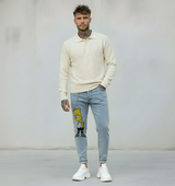 JEANS - HAMEN - DIPINTO A MANO -  ART. BART II