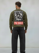 FELPA  GIROCOLLO TUPAC - E. - ART. 2PAC SHAKUR  COL. VERDE