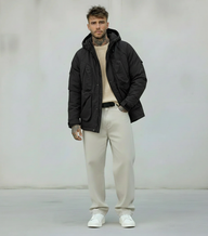 GIUBBINO CON CAPPUCCIO OUTDOOR JACKET - BERNA - ART. 2462341 - COL. NERO
