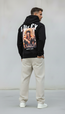 FELPA CON CAPPUCCIO ONE PIECE - E. - ART. LUFFY WANTED - COL. NERO