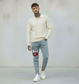 JEANS - HAMEN - DIPINTO A MANO -  ART. SNOOPY