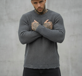 GIROCOLLO MAGLIA ROTTURE COSTA INGLESE KIR  - BL.11 - *ART. KIAN65 - COL. GRIGIO MEDIO