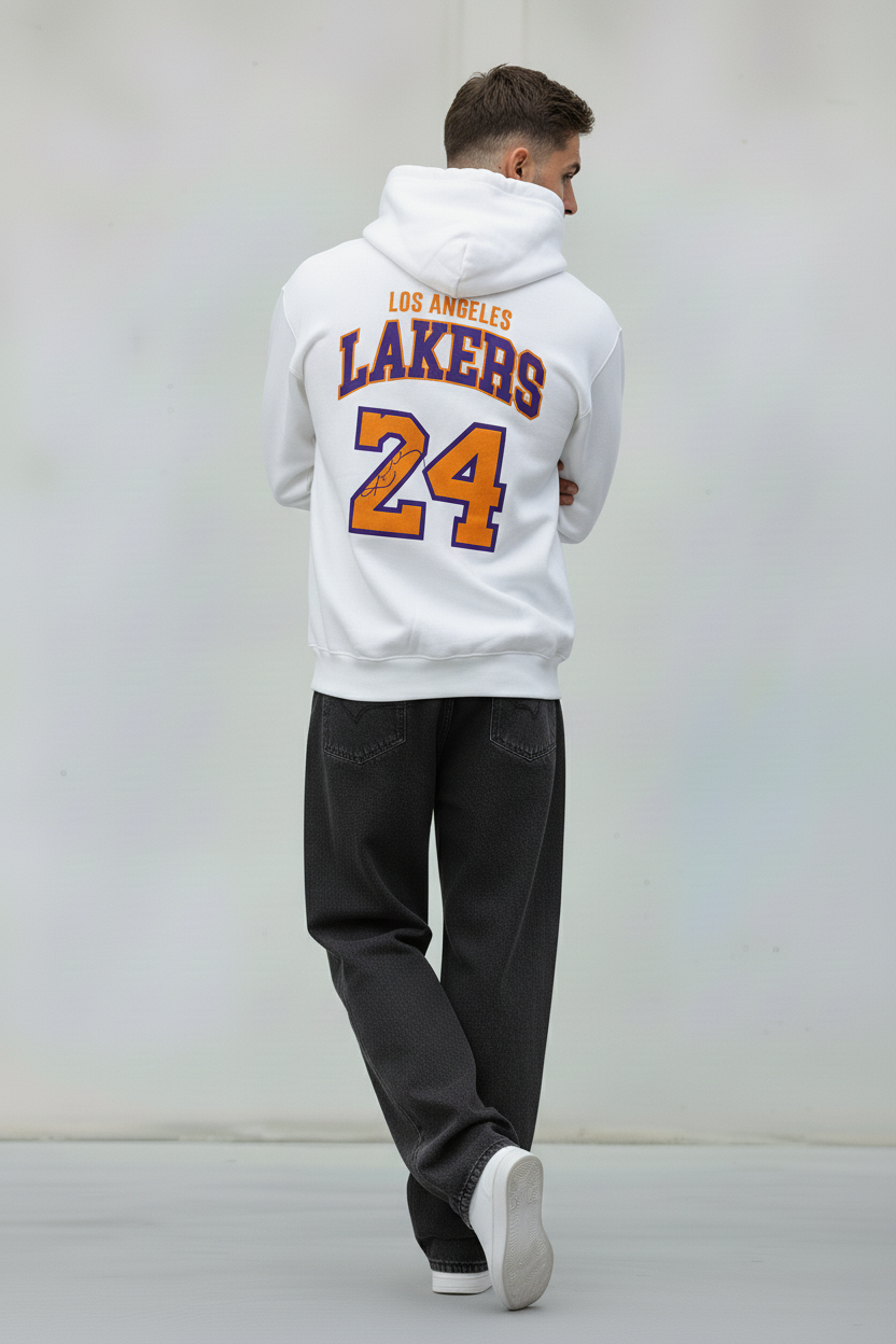 FELPA CON CAPPUCCIO LAKERS   - B.U. - ART. W25 / H 54