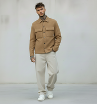 CAMICIONE OVERSHIRT CON MAXI TASCHE - BERNA - ART. 252125250 - COL. TERRA