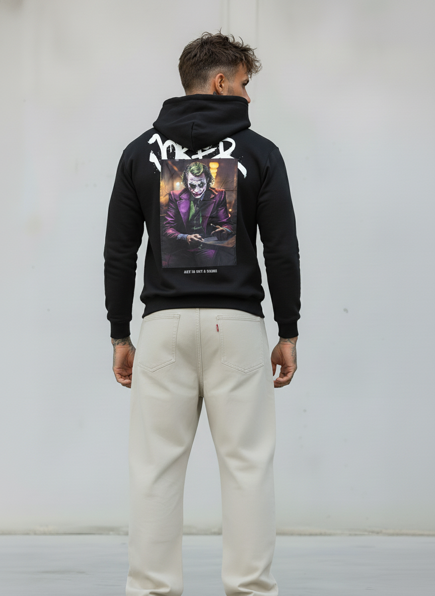 FELPA CON CAPPUCCIO JOKER - E. - ART. JOKER NOLAN
