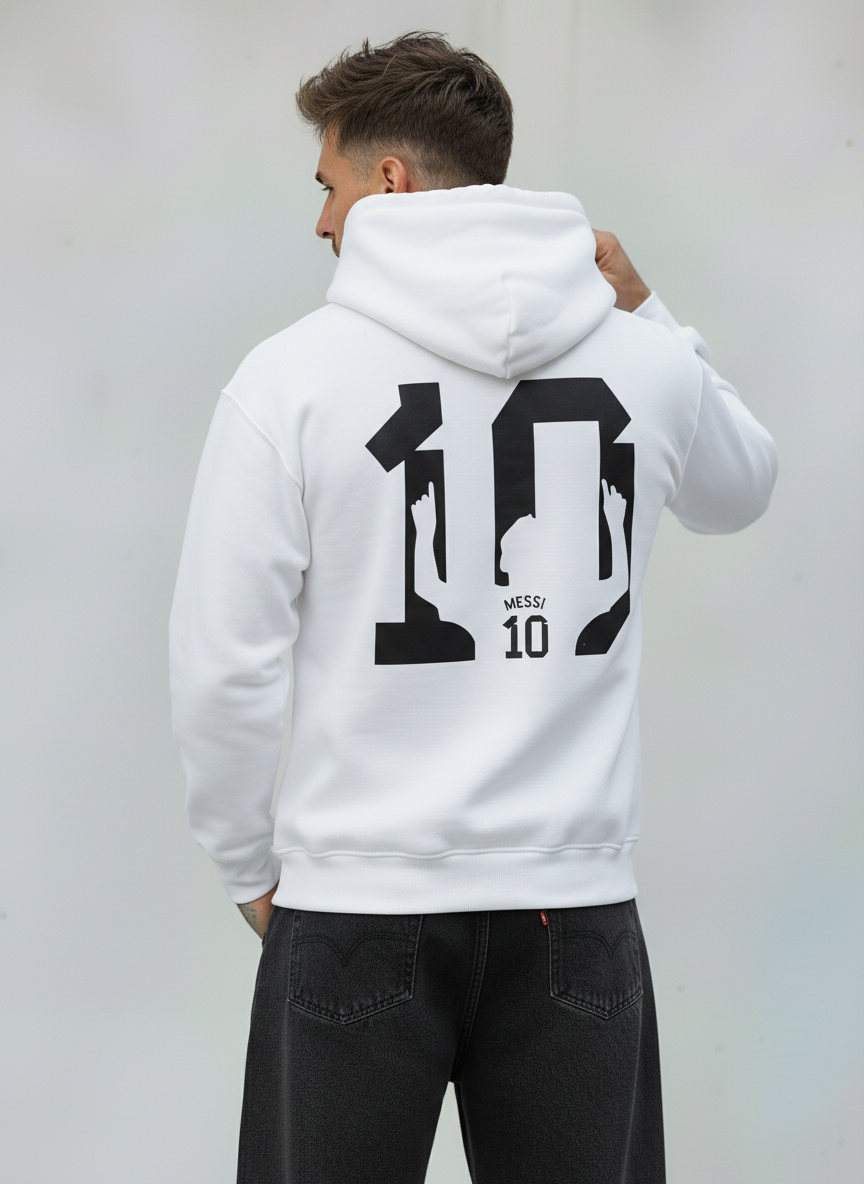 FELPA CON CAPPUCCIO - E. - ART. MESSI