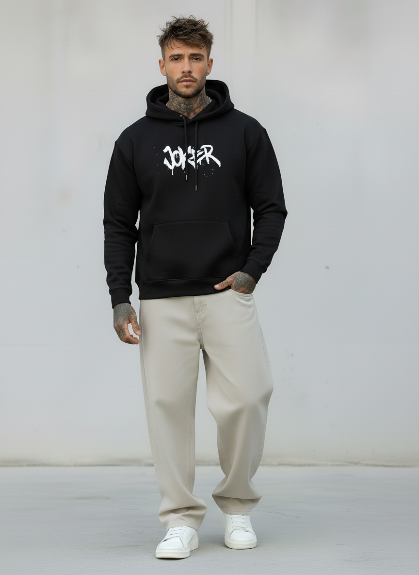 FELPA CON CAPPUCCIO JOKER - E. - ART. JOKER NOLAN