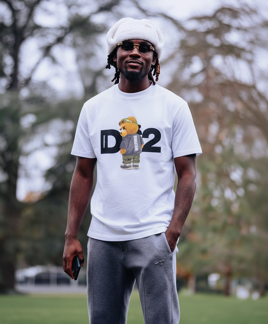 T-SHIRT STAMPA ORSO - DS2 - ART. FW25276