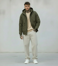 GIUBBINO CON CAPPUCCIO OUTDOOR JACKET - BERNA - ART. 2462346 - COL. VERDE