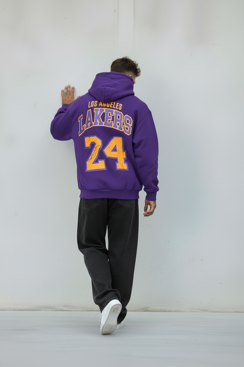 FELPA CON CAPPUCCIO LAKERS   - B.U. - ART. W25 / H 54