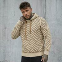 MAGLIONE CON CAPPUCCIO VANISE' PUNTO CESTO - BERNA - ART. 246015607 - COL. SABBIA / BEIGE