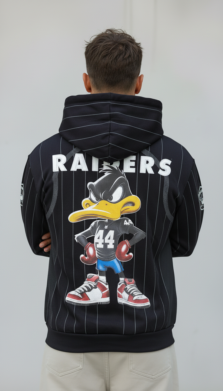 FELPA CON CAPPUCCIO DUCK HOODIE  - B.U. - ART. W25 / H 15