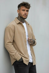 CAMICIA VELLUTO A COSTINE - NEW JOB BRAND - ART. CAM STONDO - COL. MARRONE