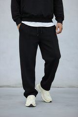 PANTALONE IN  FELPA TUTA PALAZZO NERVATURA - BERNA - ART. 252393