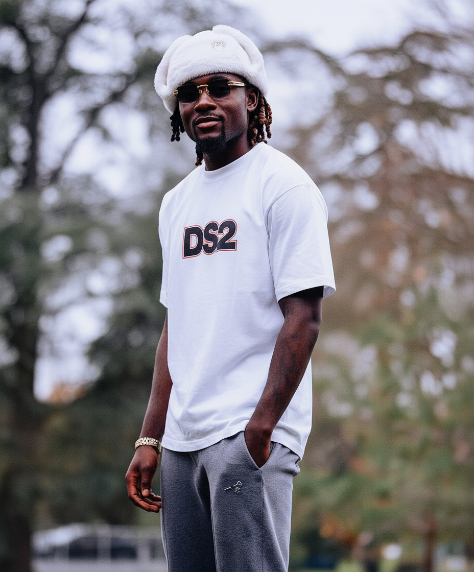 T-SHIRT STAMPA LOGO - DS2 - ART. FW25235 - COL. OFF WHITE