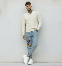 JEANS - HAMEN - DIPINTO A MANO -  ART. TOPOLINO 2