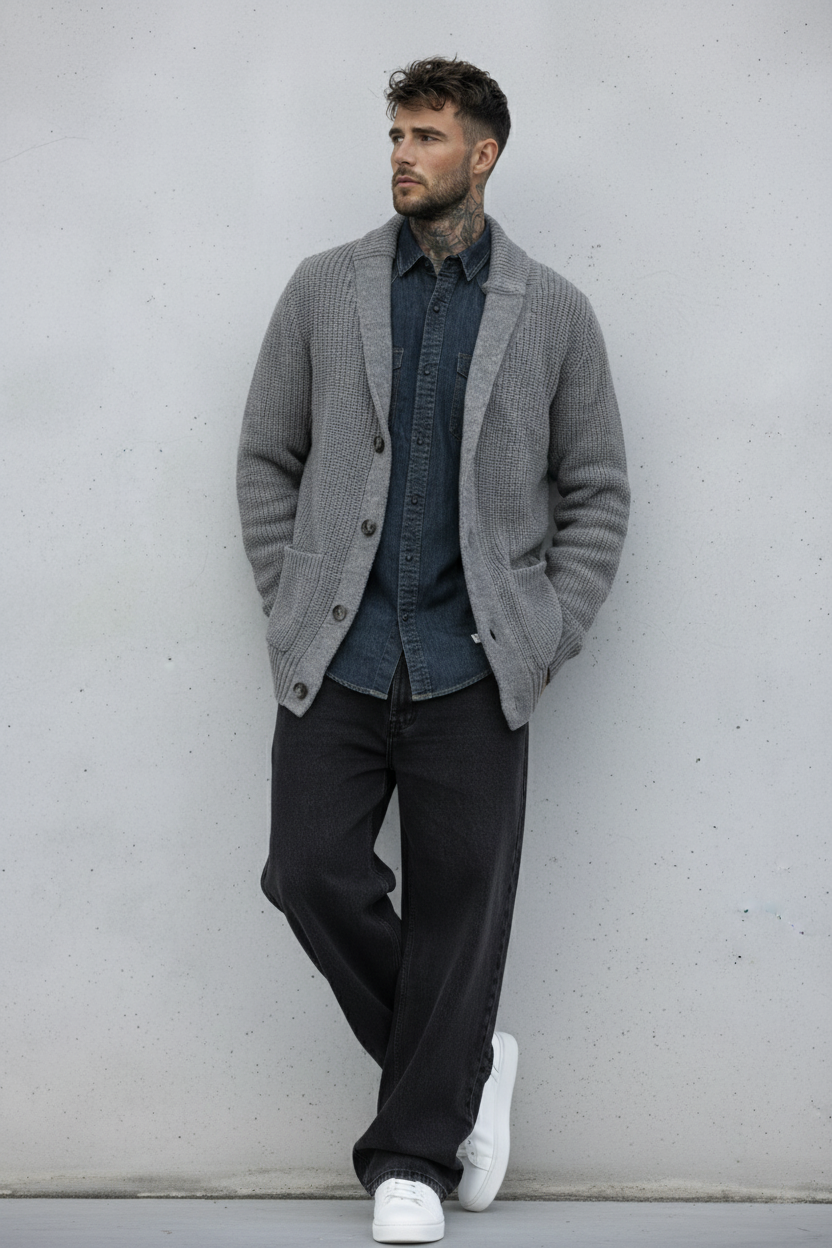 CARDIGAN - BERNA-  *ART. 23300614 - COL. GRIGIO