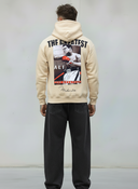 FELPA CON CAPPUCCIO MUHAMMAD ALI - E. - ART. THE GREATEST - COL. BEIGE