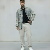 GIACCA CAMICIA JEANS - BERNA - ART. 21013430 - COL. DENIM ROTTURE