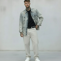 GIACCA CAMICIA JEANS - BERNA - ART. 21013430 - COL. DENIM ROTTURE