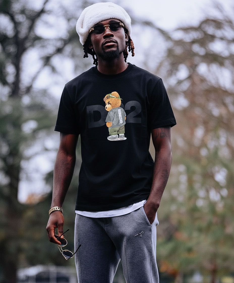 T-SHIRT STAMPA ORSO - DS2 - ART. FW25276