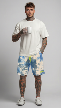 BERMUDA BAGGY TIE DYE  CELESTE    - BERNA - ART. 261064 -89