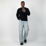 JEANS UOMO WORK FIT  LAVAGGIO CHIARO- BERNA - ART. 261005 - 30