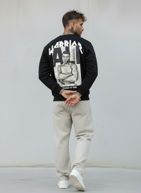 FELPA GIROCOLLO MUHAMMAD ALI - E. - ART. WARRIOR - COL. NERO