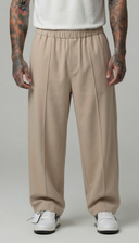 PANTALONI REGULAR -FIT CON VITA ELASTICA  E PIEGHE - IMPERIAL - ART. PE6HLCX