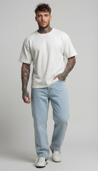 JEANS UOMO  STRAIGHT FIT - ONLY&SONS - ART. 22036190 COL.  LIGHT BLUE DENIM