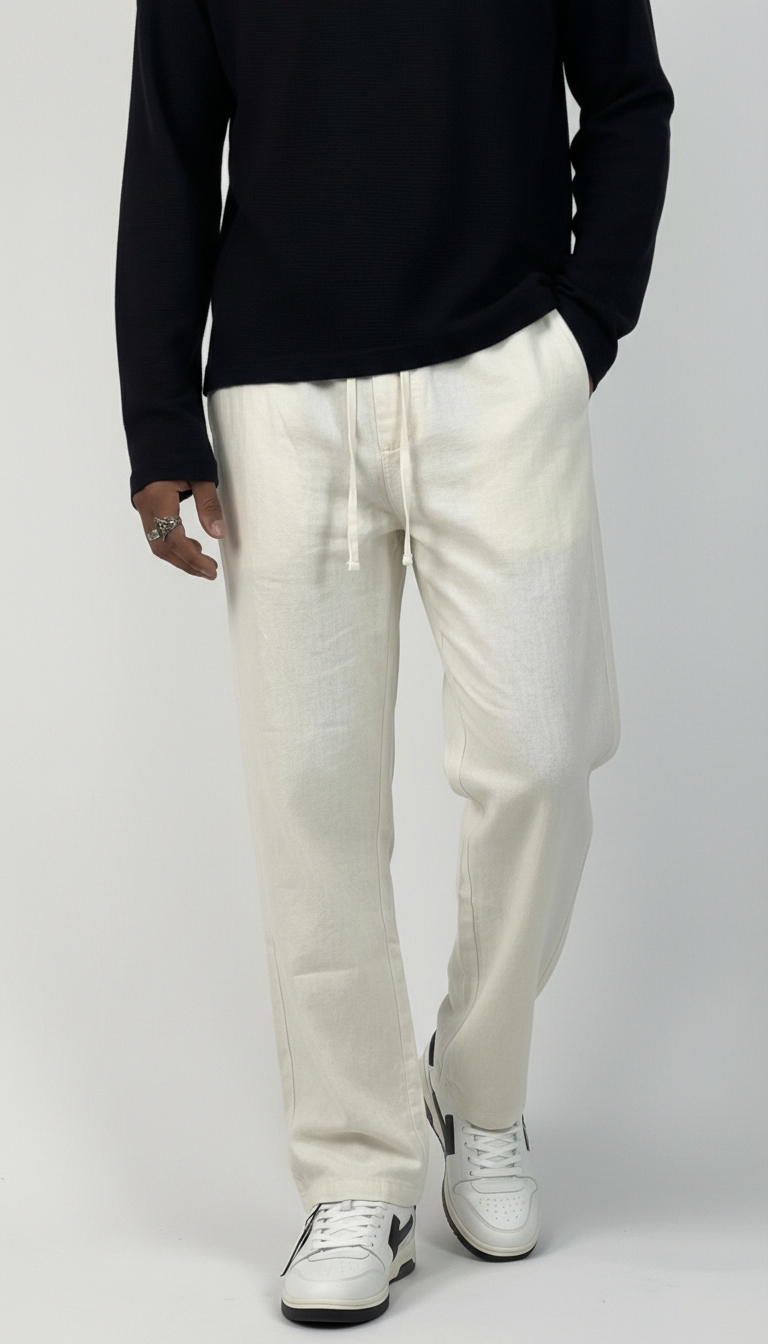 PANTALONE LINO WHITE - ONLY&SONS - ART. 22024966