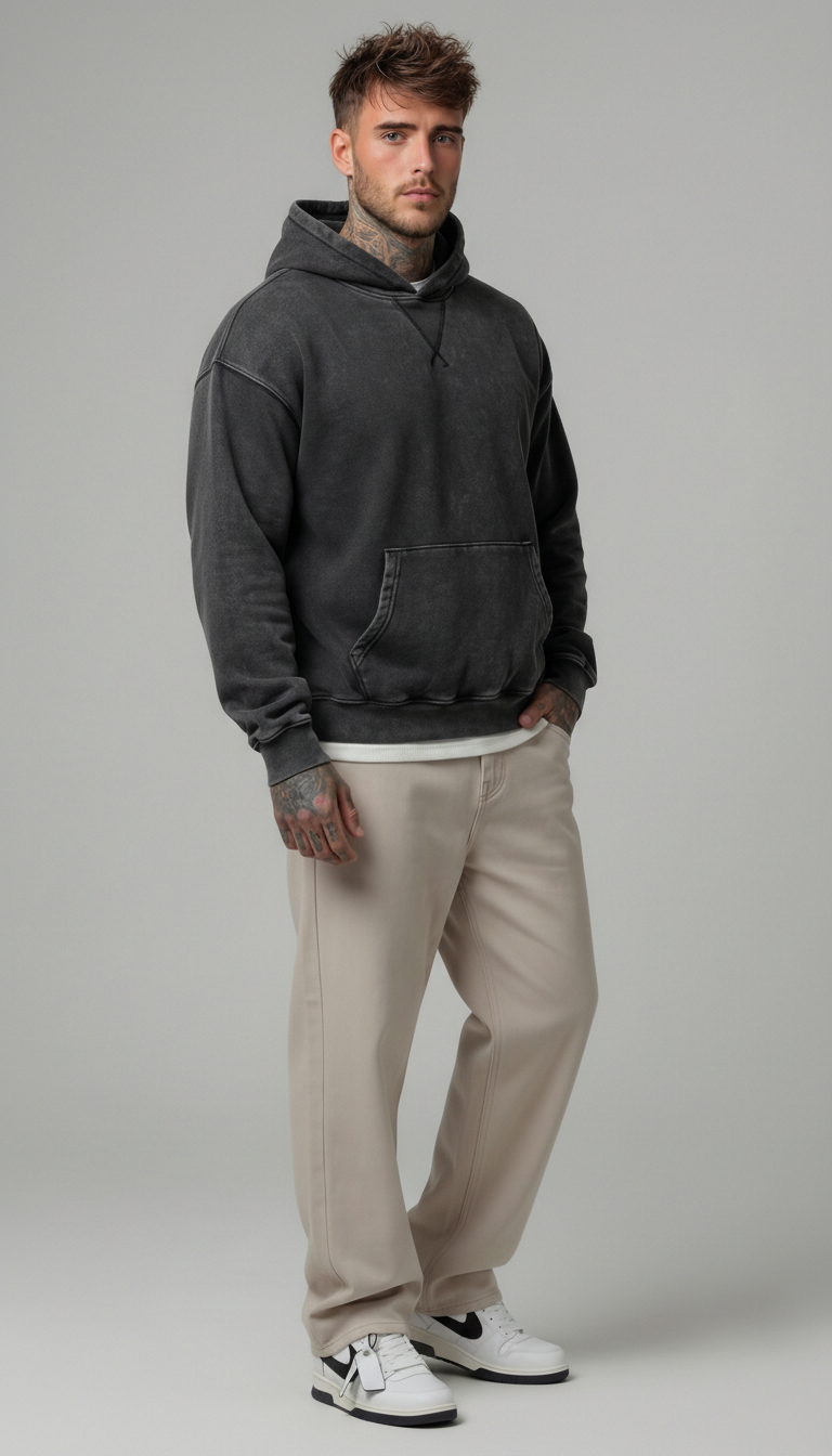 FELPA CON CAPPUCCIO SLAVATA  - ONLY&SONS - ART. 22031917 DUE COLORI