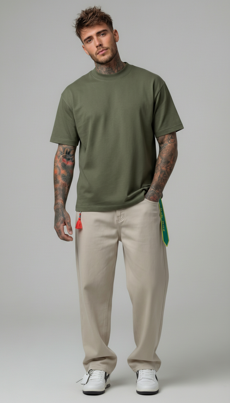 T-SHIRT UOMO  BOXY FIT  BASICA  PIU' COLORI  - BERNA - ART. 261242