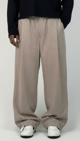 PANTALONI BAGGY-FIT CON VITA ELASTICA  E PIEGHE - IMPERIAL - ART. PE6YLBR