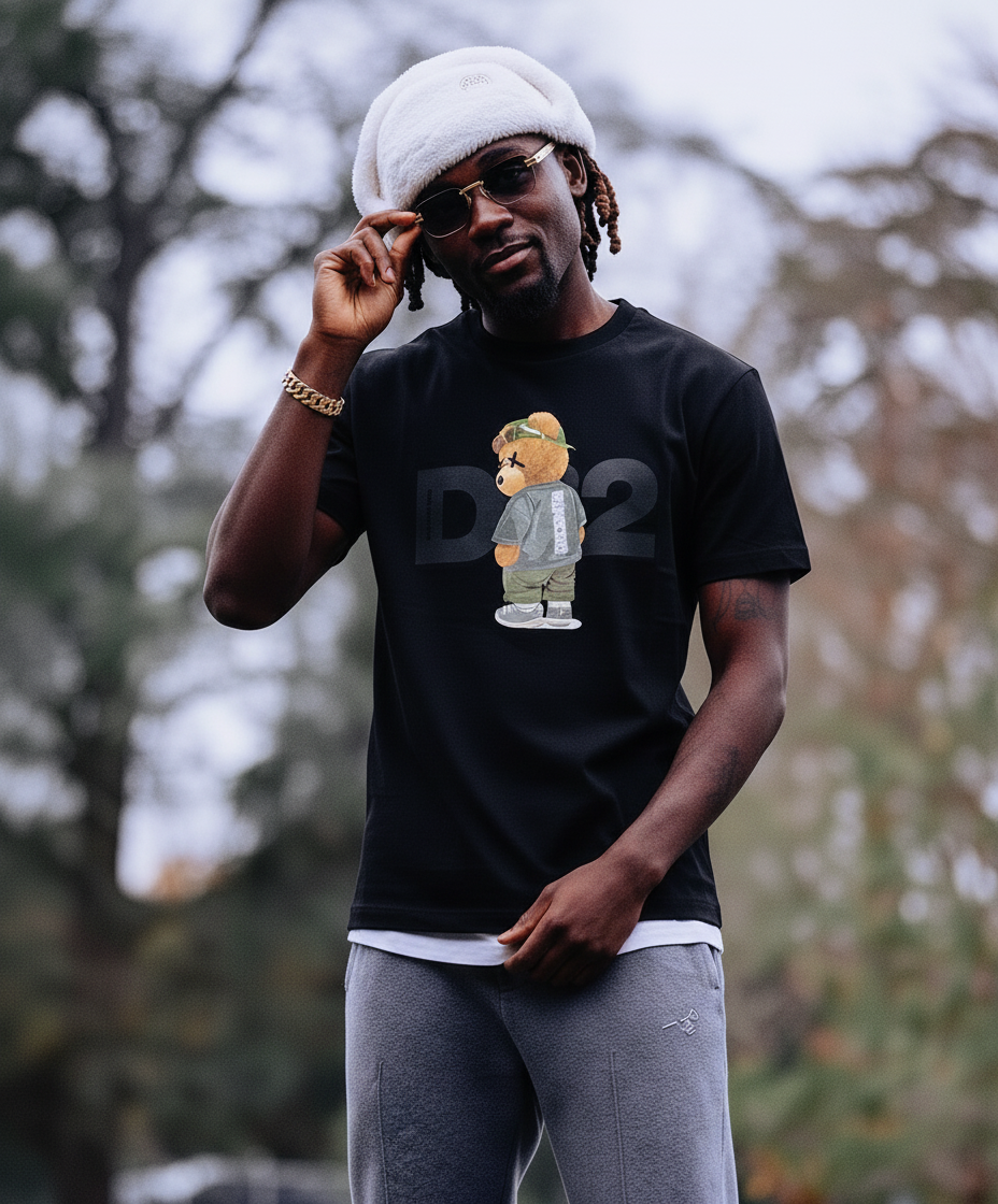 T-SHIRT STAMPA ORSO - DS2 - ART. FW25276