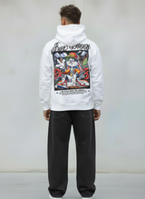 FELPA CON CAPPUCCIO BUGS BUNNY - B.U. - ART. W25 / H - 41 COL BIANCO