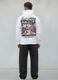 FELPA CON CAPPUCCIO BUGS BUNNY - B.U. - ART. W25 / H - 41 COL BIANCO