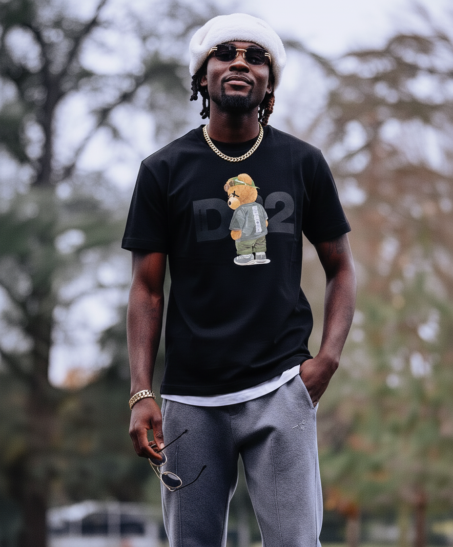 T-SHIRT STAMPA ORSO - DS2 - ART. FW25276