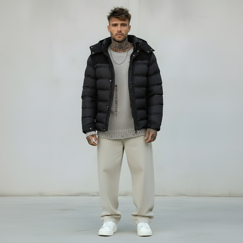 GIUBBINO CON CAPPUCCIO RIMOVIBILE - BERNA - ART. 246380